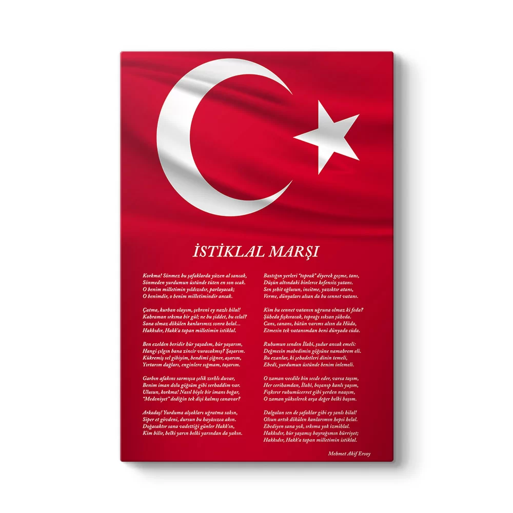 İstiklal Marşı Tablosu - Model 2